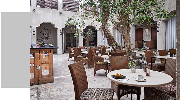 XVA Café courtyard