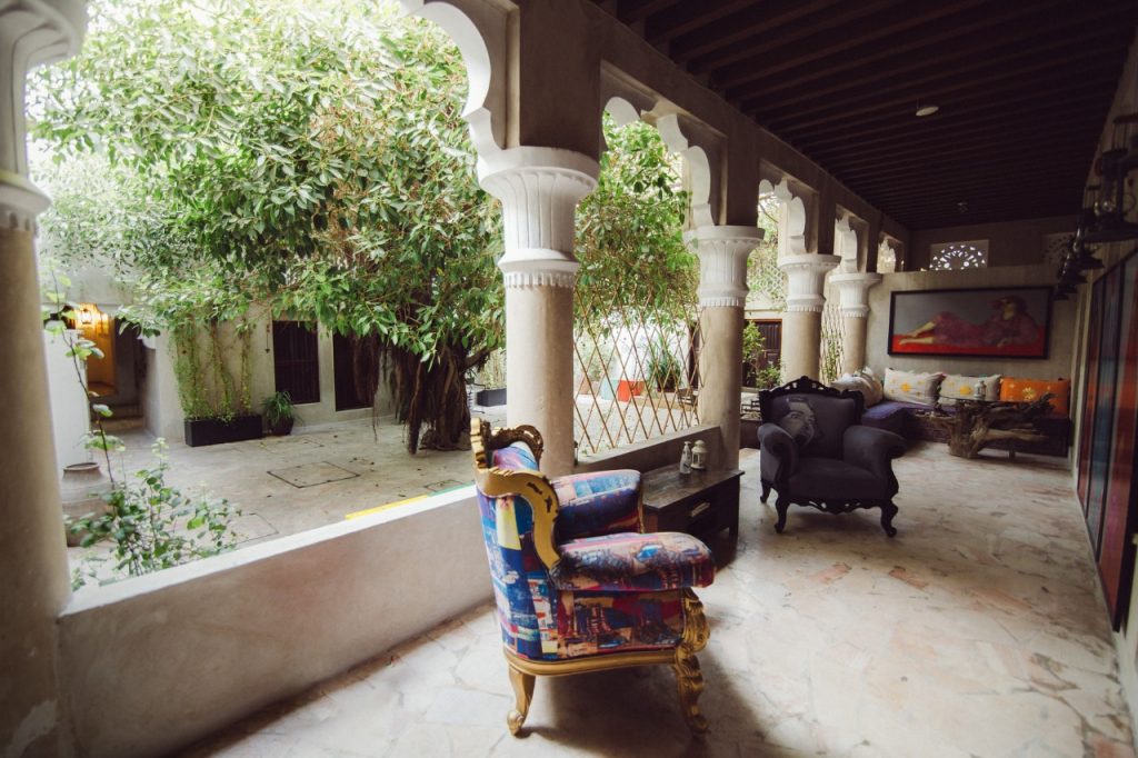 XVA Hotel courtyard